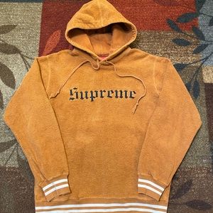 Supreme Reverse Fleece Hooded Sweatshirt Size Large